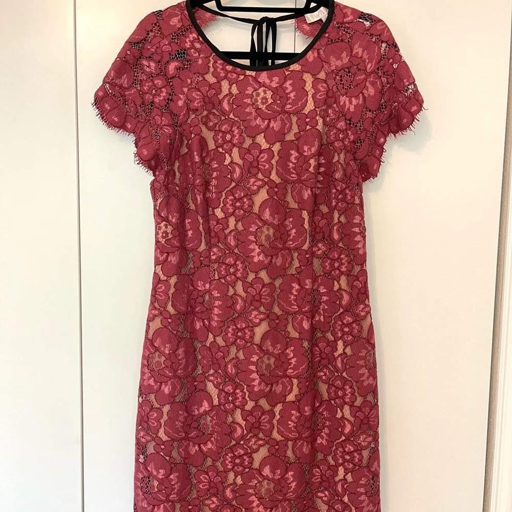 WAYF Tabbie Raglan Lace Open Back Dress - Picture 3 of 5